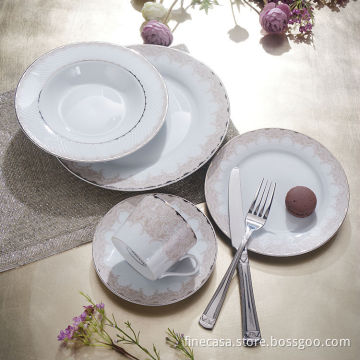15years manufacture new design super white 30PCS porcelain dinner set